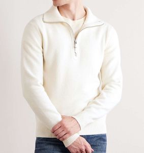 Maglione da <span class=keywords><strong>uomo</strong></span> Casual Business Polo con cerniera a mezza girocollo maglione lavorato a maglia in <span class=keywords><strong>cotone</strong></span> - Product Image 1