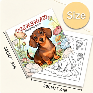 Libro <span class=keywords><strong>da</strong></span> <span class=keywords><strong>colorare</strong></span> all'ingrosso a tema Bassotto per adulti e bambini, con motivi di cani per alleviare lo stress, arte creativa e graffiti - Product Image 3
