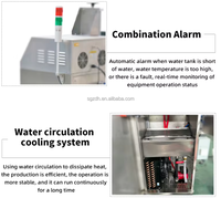 Scelleuse thermique semi-automatique compacte électrique à refroidissement par eau en acier inoxydable pour canettes, bouteilles, sacs, pochettes, films - Boissons, cosmétiques