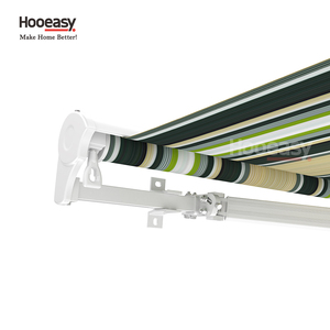 Auvent rétractable Hooeasy pour <span class=keywords><strong>jardin</strong></span>, terrasse, balcon, demi-cassette, bras pliable en métal - Product Image 3