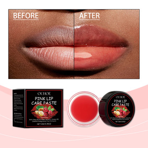 Vegan Lip Balm SPF 30 Pink Color Shea Butter Camellia Oil Mineral Waterproof Hydrating Anti-Cracking Treatment Brighten Remove - Product Image 1