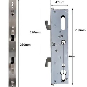 Qleung <b>Smart</b> <b>Lock</b> Body 3585 240mm x 173mm Universal Double Fast Double Active For Aluminum Door - Product Image 4