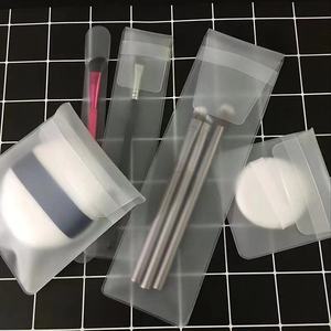 Piccola <span class=keywords><strong>borsa</strong></span> personalizzata in PVC professionale per il trucco singolo pennelli per imballaggio in Pvc trasparente <span class=keywords><strong>borsa</strong></span> per la spazzola per il trucco - Product Image 1