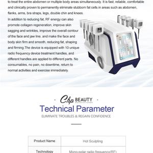 Appareil professionnel de remodelage corporel, raffermissement de la peau, stimulation musculaire, élimination des rides, réduction de la graisse, sculpture du corps - Product Image 3