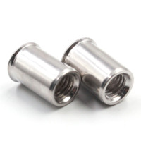 Écrous à riveter fraisés à corps lisse en acier inoxydable SUS304 316, extrémité ouverte, M3M4M5M6M8M10M12 1/4 3/8 5/16 1/2 po, écrous à riveter, écrous aveugles