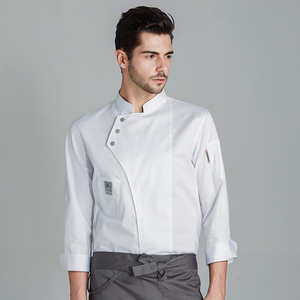 Divisa <span class=keywords><strong>da</strong></span> <span class=keywords><strong>Chef</strong></span> Bianca <span class=keywords><strong>da</strong></span> <span class=keywords><strong>Uomo</strong></span> Taglie Forti a Maniche Lunghe Vendita all'Ingrosso per Hotel Ristorante Sala <span class=keywords><strong>da</strong></span> Pranzo e Bar - Product Image 6