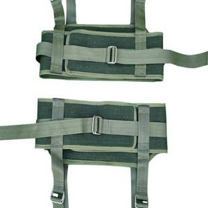 Ceinture de fixation lombaire en toile verte avec suspension de poids, dispositif de chute de brique pour barre horizontale, pour étirer la taille, les jambes et le bassin - Product Image 3