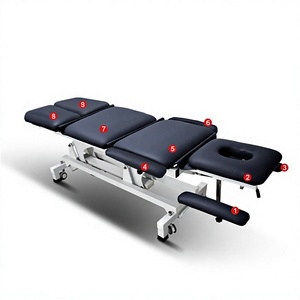 Mesa de Fisioterapia Eléctrica de 1 a 9 Secciones, Cama de Masaje Multiposición con Inclinación por Resorte de Gas para Clínica de Masajes Profesional - Product Image 5