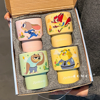 Mug en céramique Disney avec poignée, dessin animé et boîte cadeau, tasse à café et à lait pour cadeau et bureau
