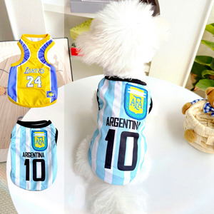 Chalecos de Verano Personalizables de Fábrica Directa con Estampado de Letras a Rayas Estilo Deportivo Casual para Mascotas, Perros y Gatos - Product Image 4