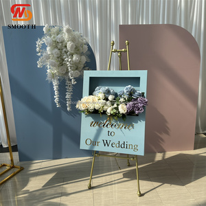 SMOOTH, nuevo diseño, decoración de boda, caja de flores de boda acrílica, letras personalizadas azules, cartel de bienvenida decorativo - Product Image 1