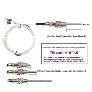 <span class=keywords><strong>PT100</strong></span> ปลั๊กต่อแบบทนความร้อนสำหรับการบิน หัววัดอุณหภูมิแบบเสียบได้ เซ็นเซอร์วัดอุณหภูมิ เทอร์โมคัปเปิลชนิด K - Product Image 4