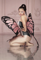 Déguisement féerique pour femmes, body de danse avec ailes papillon, spectacle de scène et strass, fête d'anniversaire, discothèque, cosplay