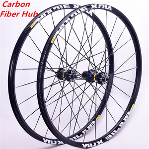 Jeu de roues de vélo de montagne RUJIXU <span class=keywords><strong>26</strong></span>/27,5/29 pouces, en carbone et alliage, roues de vélo de montagne, frein à disque, type de <span class=keywords><strong>jante</strong></span> <span class=keywords><strong>tubeless</strong></span> 24/24H - Product Image 1