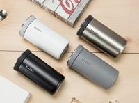Gobelets Isothermes de 350 ml en Acier Inoxydable avec Infuseur à Thé, Tasses à Café à Double Paroi Isolées sous Vide pour Boissons Chaudes et Froides