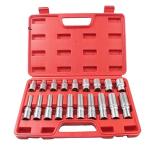 19-delige Chroom Vanadium Stalen 1/2 Aandrijving E8-E24 Extra Lange Vrouwelijke E Torx Socket Externe Torque Ster Socket Set - Product Image 1