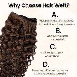 Extensions capillaires invisibles bouclées, trame simple, cheveux humains vierges Remy russes, nouées à la main, cuticules intactes, 14''-26'', luxe - Product Image 4