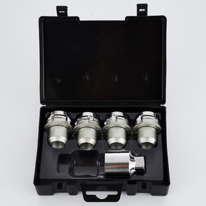 Serrure <span class=keywords><strong>antivol</strong></span> argentée M14 * 1.5, lot de 10 pièces, 4 + 1, pour roues de voiture - Product Image 6