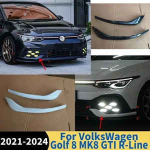 สปอยเลอร์กันชนหน้ารถยนต์ StarNav พร้อมไฟตัดหมอกและครีบตกแต่ง สำหรับ Golf 8 MK8 R-Line ปี 2021-2024 อุปกรณ์ตกแต่งรถยนต์ - Product Image 6