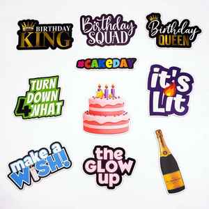 Accessoires de photomaton personnalisés en PVC imperméable et en mousse KT pour anniversaire, mariage, roi et reine, fabrication 2024 - Product Image 3