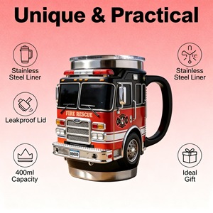 Nueva <span class=keywords><strong>Taza</strong></span> de Resina con Diseño de Rescate de Bomberos, un <span class=keywords><strong>Regalo</strong></span> Creativo y Divertido para el Día <span class=keywords><strong>del</strong></span> <span class=keywords><strong>Padre</strong></span>, Perfecta para Decoración Festiva <span class=keywords><strong>del</strong></span> Hogar - Product Image 3