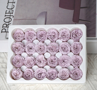 24 Pcs Boîte Commande 1-2cm David Austin Roses Réel Naturel Frais Préservé Fleur Éternelle Valentine Fleur Cadeau Préservé Roses