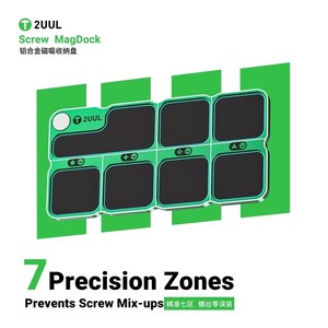 Plateau de rangement pour vis 2uul ST95 avec coussin anti-roulement pour iPhone, <span class=keywords><strong>Samsung</strong></span>, tablette, <span class=keywords><strong>téléphone</strong></span> portable, plateau pour vis, outils de <span class=keywords><strong>réparation</strong></span> - Product Image 2