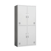 Serrure de casier en acier contemporaine |   Armoire de rangement pour l'école, la maison et le bureau, montage facile, étagères réglables, grande capacité