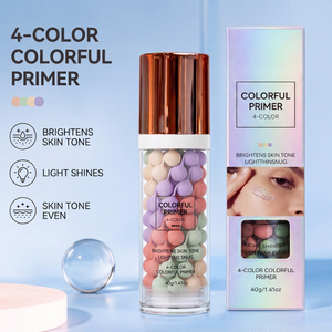 Primer Viso Correttore di Colore in 4 Tonalità, Base Idratante per Uniformare il Tono della Pelle, Cosmetico Leggero per il Trucco - Product Image 1