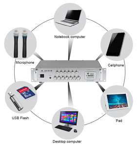 Pa-5150usbd الصوت نظام Pa. مضخم الصوت الاحترافي 150 واط لنظام العناوين العامة - Product Image 5