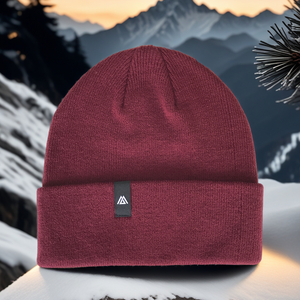 Proveedor de Gorros Tejidos con Etiqueta Popular, Gorros de Punto Color <span class=keywords><strong>Vino</strong></span> Tinto para Mujer, Gorro de Punto para Mujer - Product Image 1