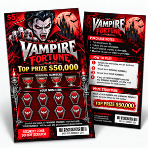 Tarjetas de Juego Rasca y Gana Personalizadas OEM ODM, Impresión Digital Offset, Papel de Alta Opacidad, Capa de Rasca Segura, Impresión de Boletos de Lotería - Product Image 2
