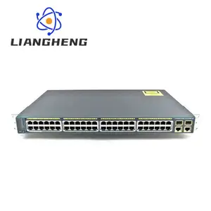 48 Ports Large Stock 2960 Series SFP Lan Base Switch WS-C2960+48TC-S Layer 2 switches Plus 48 x 10/100 PoE + 2 T/SFP Ports LAN