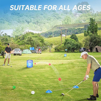 Kit d'activités interactif portable et pliable toutes saisons tout-terrain pour jardin et extérieur, matériel d'entraînement de golf avec trous de chipping OEM