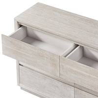 Commode à tiroirs pour salon, meubles de chambre à coucher modernes, bois massif, 6 tiroirs pour chambre à coucher