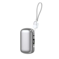 Nouveaux produits en gros en promotion : Mini batterie externe portable en alliage PD22.5W à charge rapide 10000mAh avec câble pour téléphones