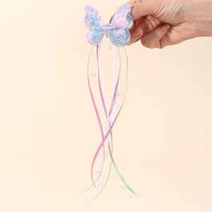 Заколка-бабочка для волос с блестками, <span class=keywords><strong>2</strong></span> шт. - Product Image 2