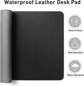 Large Leather Desk Mat Mouse <b>Pad</b> Premium Double Sided Leather Waterproof Heat Resistant Mice <b>Pad</b> for Office Gaming <b>Writing</b> - Product Image 6