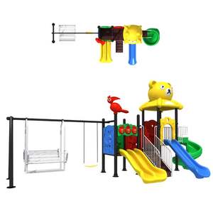 Équipement de jeux pour enfants en bois jeux de stationnement extérieurs pour enfants eau utilisée aire de jeux pour toboggan extérieur - Product Image 4