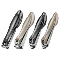 Ensemble de coupe-ongles professionnel anti-éclaboussures Mantis NC-725 outils de manucure en acier inoxydable en forme de biseau pour usage personnel de bébé