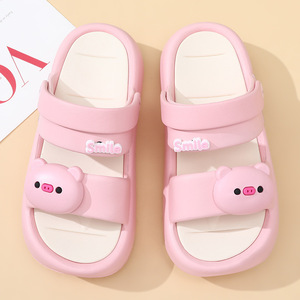 Pansi Sandalias de verano para mujer, EVA, punta redonda, suela suave antideslizante, zapatos informales de gelatina con correa ancha para exteriores, talla 35-40 - Product Image 4