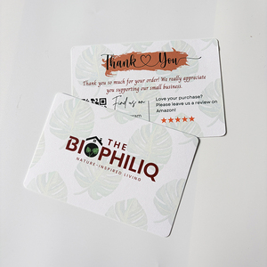 Tarjeta de Felicitación de Lujo con Logotipo Personalizado, Tarjeta de Agradecimiento, Impresión Offset, Estampado en Oro, Barnizado Mate, para Ocasiones Festivas, Papel - Product Image 2