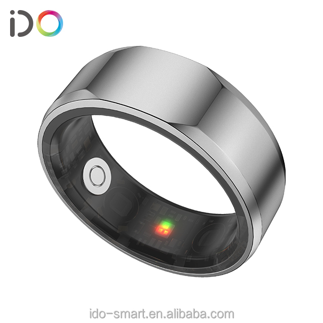 2025 Smart Ring Manufacturer 5ATM Waterproof Hear Rate Blood Oxygen Lightweight Titanium Alloy Gesture Control IOS&Android
