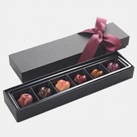 Fabrik benutzer definierte Schokoladen box Rechteck box mit Kunststoffs chale kleine Schokoladen geschenk box