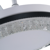 Ventilador de techo LED para hogar inteligente moderno con control remoto Popular para sala de estar Ventilador uso residencial