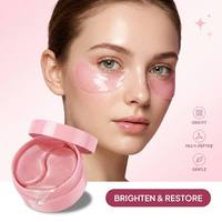 Masque pour les yeux raffermissant et liftant au PDRN, masque pour les yeux au collagène et aux peptides, fabriqué par un fabricant OEM