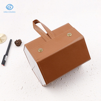 En stock, boîte de lunettes de soleil faite à la main 6 fentes, étui à lunettes portable pour myopie optique, étui de rangement avec logo personnalisé pour lunettes
