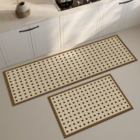 Tapis de sol tissé en boue de diatomées moderne et multifonctionnel pour cuisine, salle de bain et entrée - Séchage rapide, antidérapant, écologique, tapis de maison