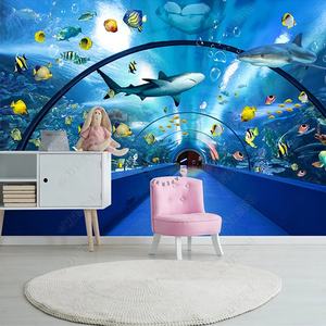 Mur adhésif tunnel d'<span class=keywords><strong>aquarium</strong></span> 3d océan worldwallpaper - Product Image 1