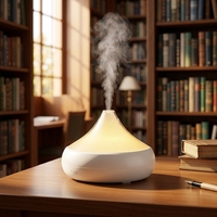 Diffuseur d'huiles essentielles Mist Mini avec lumière LED, aromathérapie, humidificateur ultrasonique avec humidistat, portable